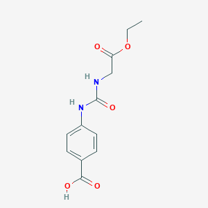 molecular formula C12H14N2O5 B4285461 4-({[(2-ethoxy-2-oxoethyl)amino]carbonyl}amino)benzoic acid 