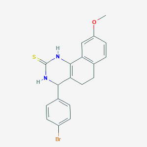 4-(4-bromophenyl)-9-methoxy-3,4,5,6-tetrahydrobenzo[h]quinazoline-2(1H)-thione