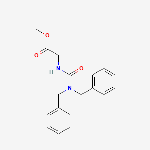 molecular formula C19H22N2O3 B4285470 ethyl N-[(dibenzylamino)carbonyl]glycinate 