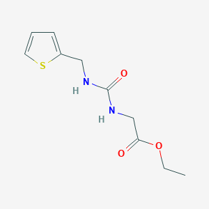 molecular formula C10H14N2O3S B4285477 ethyl N-{[(2-thienylmethyl)amino]carbonyl}glycinate 