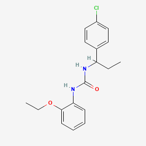 molecular formula C18H21ClN2O2 B4285489 N-[1-(4-chlorophenyl)propyl]-N'-(2-ethoxyphenyl)urea 