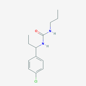 molecular formula C13H19ClN2O B4285490 N-[1-(4-chlorophenyl)propyl]-N'-propylurea 