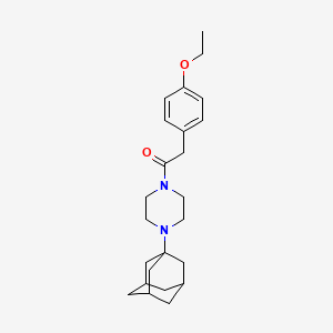 molecular formula C24H34N2O2 B4285523 1-(1-adamantyl)-4-[(4-ethoxyphenyl)acetyl]piperazine 