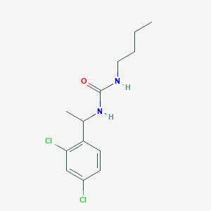 molecular formula C13H18Cl2N2O B4285532 N-butyl-N'-[1-(2,4-dichlorophenyl)ethyl]urea 