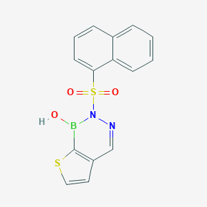 molecular formula C15H11BN2O3S2 B428563 2-(1-naphthylsulfonyl)thieno[2,3-d][1,2,3]diazaborinin-1(2H)-ol 