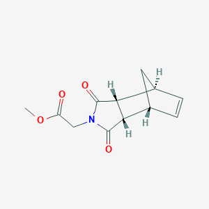 molecular formula C12H13NO4 B428567 Methyl (3,5-dioxo-4-azatricyclo[5.2.1.0~2,6~]dec-8-en-4-yl)acetate 