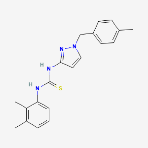 molecular formula C20H22N4S B4285670 N-(2,3-dimethylphenyl)-N'-[1-(4-methylbenzyl)-1H-pyrazol-3-yl]thiourea 