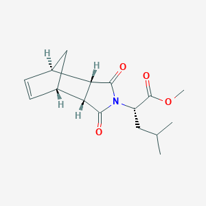 molecular formula C16H21NO4 B428571 Methyl 2-(3,5-dioxo-4-azatricyclo[5.2.1.0~2,6~]dec-8-en-4-yl)-4-methylpentanoate 