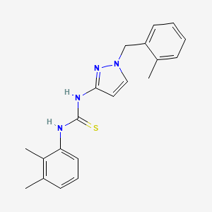 molecular formula C20H22N4S B4285727 N-(2,3-dimethylphenyl)-N'-[1-(2-methylbenzyl)-1H-pyrazol-3-yl]thiourea 