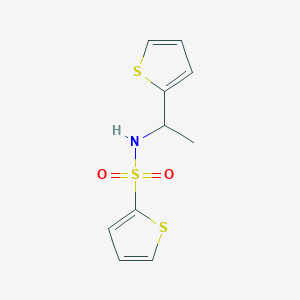 molecular formula C10H11NO2S3 B4285741 N-[1-(2-thienyl)ethyl]-2-thiophenesulfonamide 