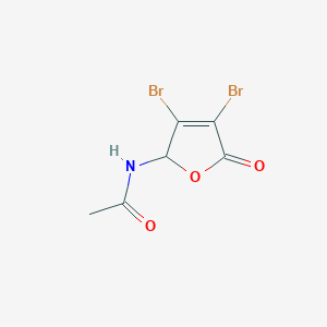 molecular formula C6H5Br2NO3 B428577 N-(3,4-dibromo-5-oxo-2,5-dihydro-2-furanyl)acetamide 