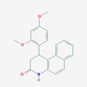 molecular formula C21H19NO3 B428580 1-(2,4-dimethoxyphenyl)-1,4-dihydrobenzo[f]quinolin-3(2H)-one 