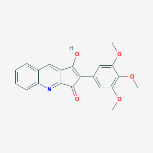 molecular formula C21H17NO5 B428582 1-Hydroxy-2-(3,4,5-trimethoxyphenyl)cyclopenta[b]quinolin-3-one 