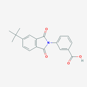 molecular formula C19H17NO4 B428586 3-(5-tert-butyl-1,3-dioxo-1,3-dihydro-2H-isoindol-2-yl)benzoic acid 