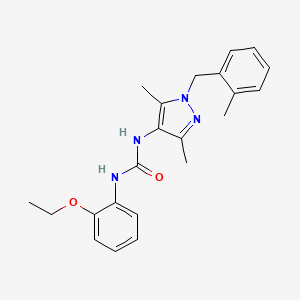 molecular formula C22H26N4O2 B4285880 N-[3,5-dimethyl-1-(2-methylbenzyl)-1H-pyrazol-4-yl]-N'-(2-ethoxyphenyl)urea 