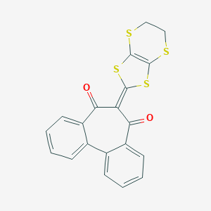 6-(5,6-dihydro[1,3]dithiolo[4,5-b][1,4]dithiin-2-ylidene)-5H-dibenzo[a,c]cycloheptene-5,7(6H)-dione