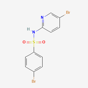 molecular formula C11H8Br2N2O2S B4285967 4-bromo-N-(5-bromo-2-pyridinyl)benzenesulfonamide 