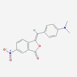 molecular formula C17H14N2O4 B428597 3-[4-(dimethylamino)benzylidene]-6-nitro-2-benzofuran-1(3H)-one 