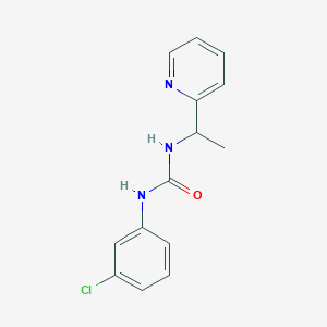 molecular formula C14H14ClN3O B4285972 N-(3-chlorophenyl)-N'-[1-(2-pyridinyl)ethyl]urea 