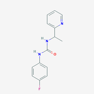 molecular formula C14H14FN3O B4285979 N-(4-fluorophenyl)-N'-[1-(2-pyridinyl)ethyl]urea 