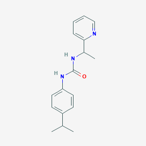 molecular formula C17H21N3O B4285981 N-(4-isopropylphenyl)-N'-[1-(2-pyridinyl)ethyl]urea 