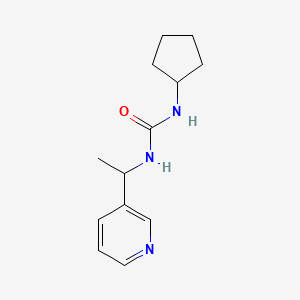 molecular formula C13H19N3O B4285985 N-cyclopentyl-N'-[1-(3-pyridinyl)ethyl]urea 