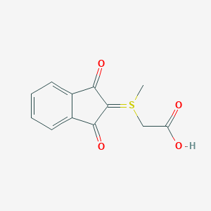 molecular formula C12H10O4S B428599 2-[(1,3-Dioxoinden-2-ylidene)-methyl-lambda4-sulfanyl]acetic acid 
