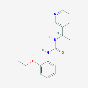 molecular formula C16H19N3O2 B4285998 N-(2-ethoxyphenyl)-N'-[1-(3-pyridinyl)ethyl]urea 