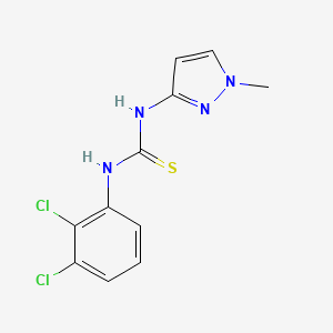 molecular formula C11H10Cl2N4S B4286017 N-(2,3-dichlorophenyl)-N'-(1-methyl-1H-pyrazol-3-yl)thiourea 