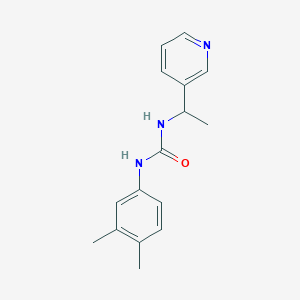 molecular formula C16H19N3O B4286023 N-(3,4-dimethylphenyl)-N'-[1-(3-pyridinyl)ethyl]urea 