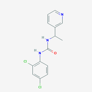 molecular formula C14H13Cl2N3O B4286028 N-(2,4-dichlorophenyl)-N'-[1-(3-pyridinyl)ethyl]urea 