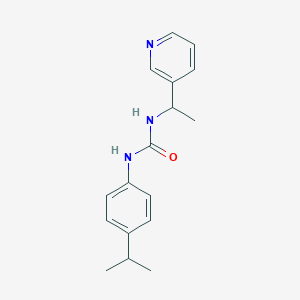 molecular formula C17H21N3O B4286038 N-(4-isopropylphenyl)-N'-[1-(3-pyridinyl)ethyl]urea 