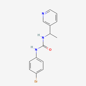 molecular formula C14H14BrN3O B4286042 N-(4-bromophenyl)-N'-[1-(3-pyridinyl)ethyl]urea 