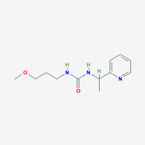 molecular formula C12H19N3O2 B4286063 N-(3-methoxypropyl)-N'-[1-(2-pyridinyl)ethyl]urea 