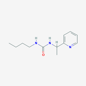 molecular formula C12H19N3O B4286064 N-butyl-N'-[1-(2-pyridinyl)ethyl]urea 