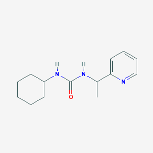 molecular formula C14H21N3O B4286069 N-cyclohexyl-N'-[1-(2-pyridinyl)ethyl]urea 
