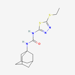 molecular formula C15H22N4OS2 B4286084 N-1-adamantyl-N'-[5-(ethylthio)-1,3,4-thiadiazol-2-yl]urea 