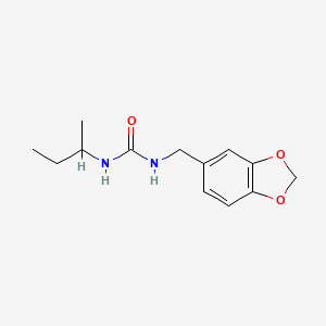 molecular formula C13H18N2O3 B4286159 N-(1,3-benzodioxol-5-ylmethyl)-N'-(sec-butyl)urea 