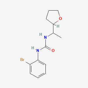 molecular formula C13H17BrN2O2 B4286165 N-(2-bromophenyl)-N'-[1-(tetrahydro-2-furanyl)ethyl]urea 