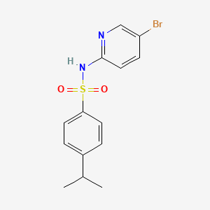 molecular formula C14H15BrN2O2S B4286171 N-(5-bromo-2-pyridinyl)-4-isopropylbenzenesulfonamide 