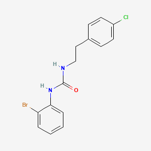 molecular formula C15H14BrClN2O B4286185 N-(2-bromophenyl)-N'-[2-(4-chlorophenyl)ethyl]urea 