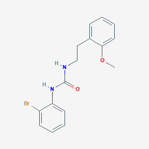 molecular formula C16H17BrN2O2 B4286202 N-(2-bromophenyl)-N'-[2-(2-methoxyphenyl)ethyl]urea 