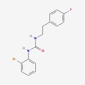 molecular formula C15H14BrFN2O B4286209 N-(2-bromophenyl)-N'-[2-(4-fluorophenyl)ethyl]urea 