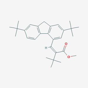 molecular formula C29H38O2 B428622 methyl (2Z)-2-[(2,7-ditert-butyl-9H-fluoren-4-yl)methylidene]-3,3-dimethylbutanoate 