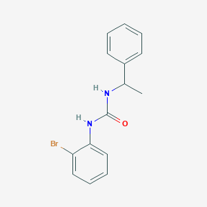 molecular formula C15H15BrN2O B4286221 N-(2-bromophenyl)-N'-(1-phenylethyl)urea 