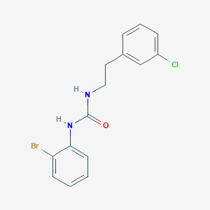 molecular formula C15H14BrClN2O B4286224 N-(2-bromophenyl)-N'-[2-(3-chlorophenyl)ethyl]urea 