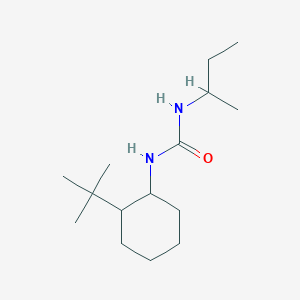 molecular formula C15H30N2O B4286230 N-(sec-butyl)-N'-(2-tert-butylcyclohexyl)urea 