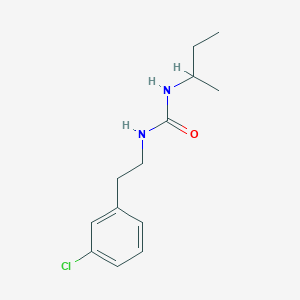 molecular formula C13H19ClN2O B4286251 N-(sec-butyl)-N'-[2-(3-chlorophenyl)ethyl]urea 