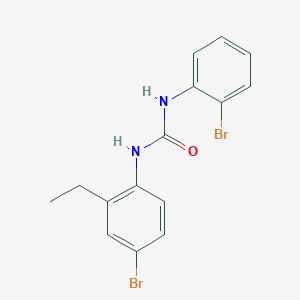 molecular formula C15H14Br2N2O B4286254 N-(4-bromo-2-ethylphenyl)-N'-(2-bromophenyl)urea 
