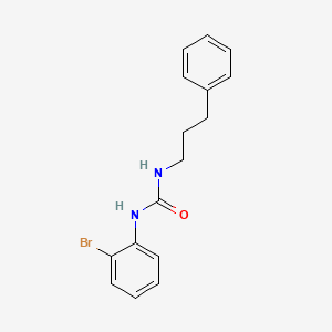 molecular formula C16H17BrN2O B4286261 N-(2-bromophenyl)-N'-(3-phenylpropyl)urea 
